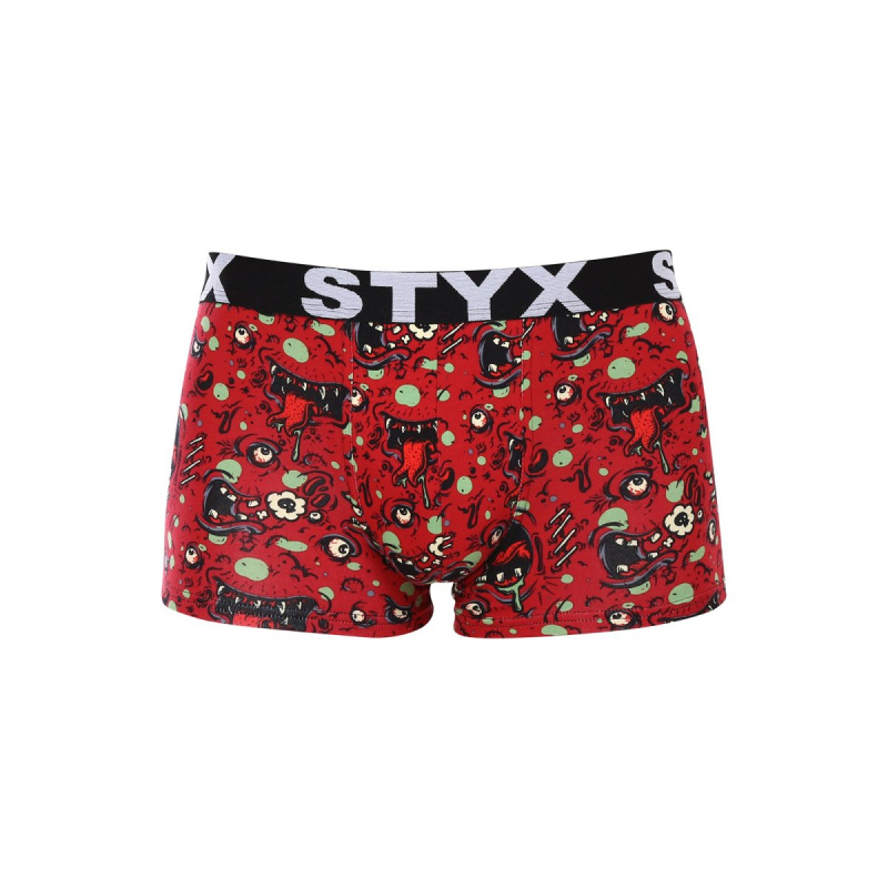 Pánské boxerky Styx art sportovní guma nadrozměr zombie (R1451) 4XL, trenky / trenýrky