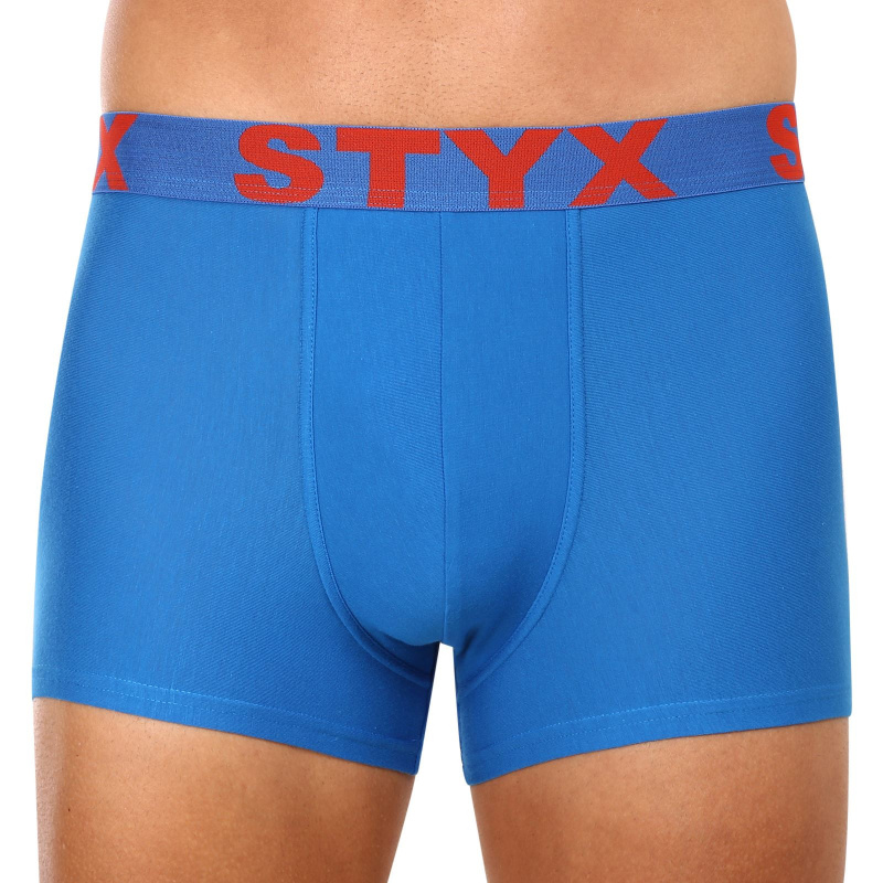Pánské boxerky Styx sportovní guma nadrozměr modré (R1167) 3XL, trenky / trenýrky