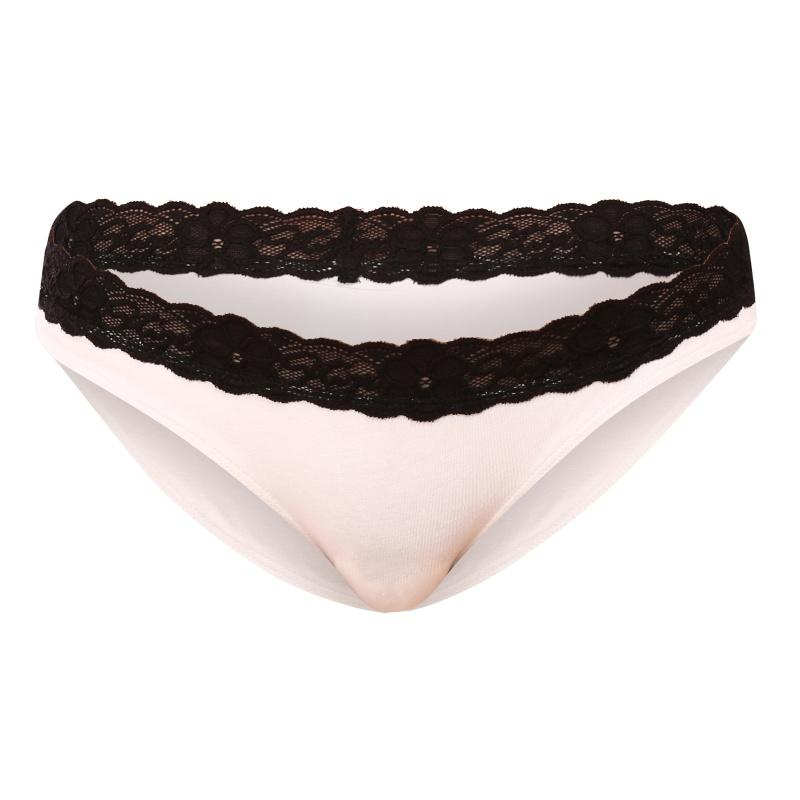 Dámské kalhotky Styx s krajkou bílé (IKK1061) S