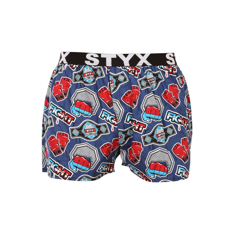 Pánské trenky Styx art sportovní guma fight (B1556) M, trenýrky