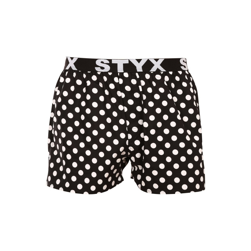 Pánské trenky Styx art sportovní guma puntíky (B1650) XXL, trenýrky
