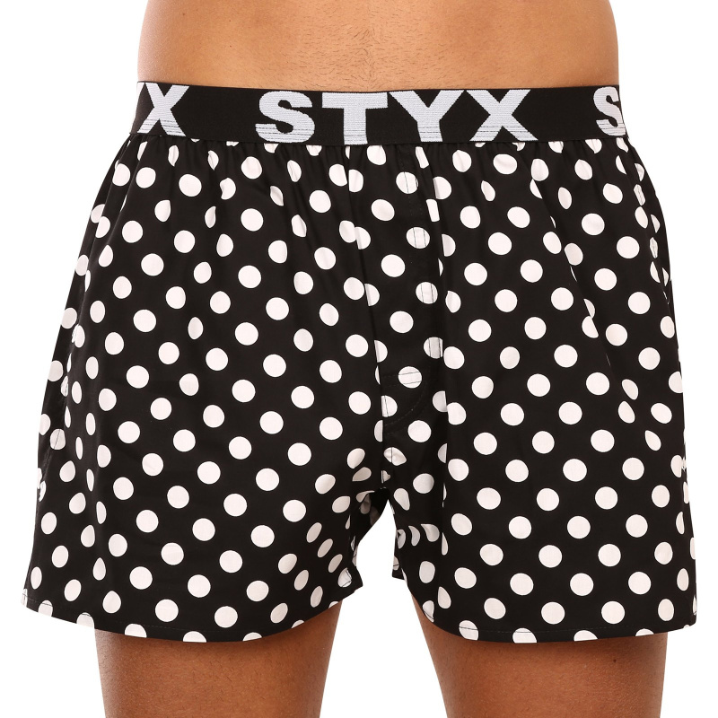 Pánské trenky Styx art sportovní guma puntíky (B1650) XXL, trenýrky