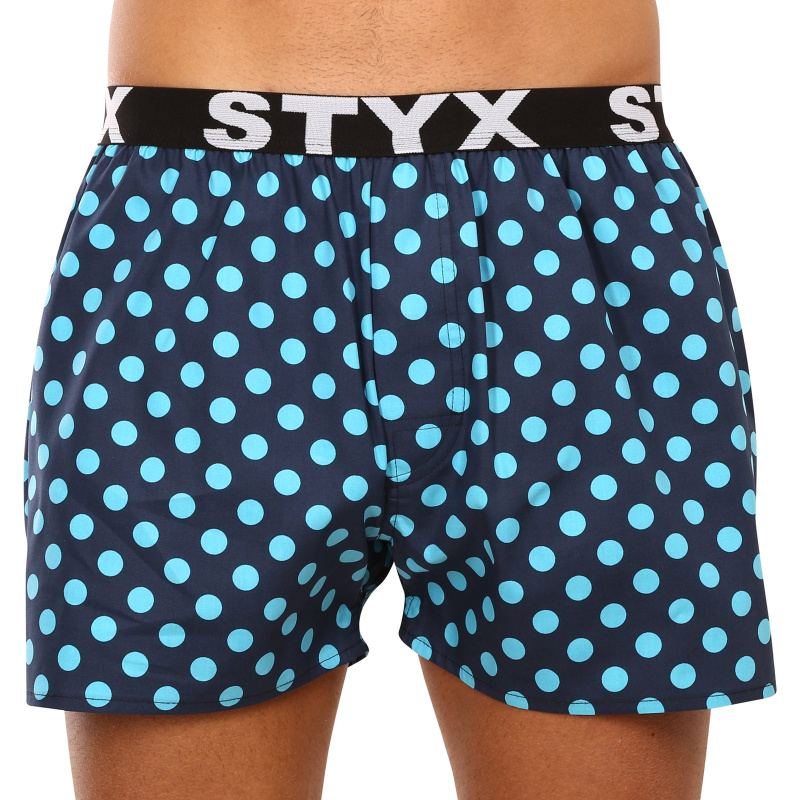 Pánské trenky Styx art sportovní guma puntíky (B1651) XXL, trenýrky