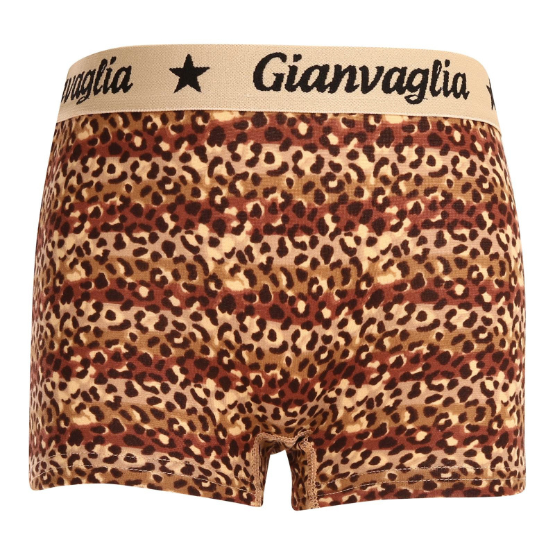 Dívčí kalhotky s nohavičkou boxerky Gianvaglia hnědé (813) 110, trenky / trenýrky