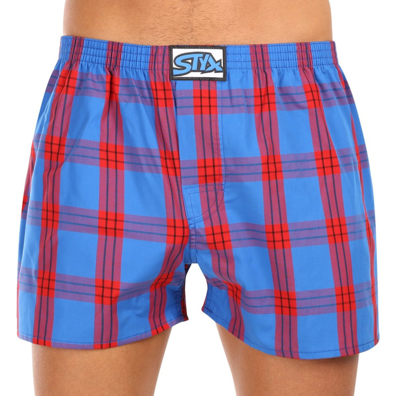 Pánské trenky Styx klasická guma nadrozměr vícebarevné (E1016) 3XL, trenýrky