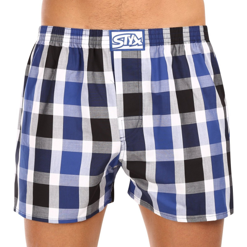 Pánské trenky Styx klasická guma nadrozměr vícebarevné (E1019) 3XL, trenýrky