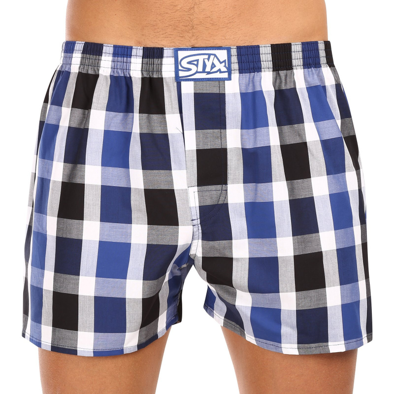 Pánské trenky Styx klasická guma nadrozměr vícebarevné (E1019) 3XL, trenýrky
