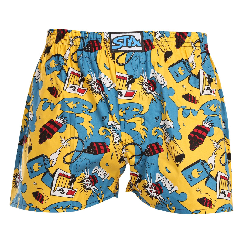 Pánské trenky Styx art klasická guma exploze (A1750) L, trenýrky