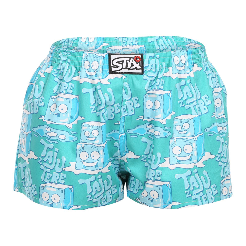 Dámské trenky Styx art klasická guma ledové kostky (K1657) L, trenýrky