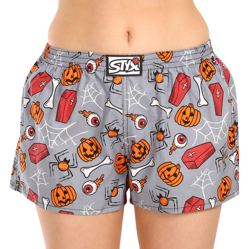 Dámské trenky Styx art klasická guma Halloween rakve (K1752) XL, trenýrky