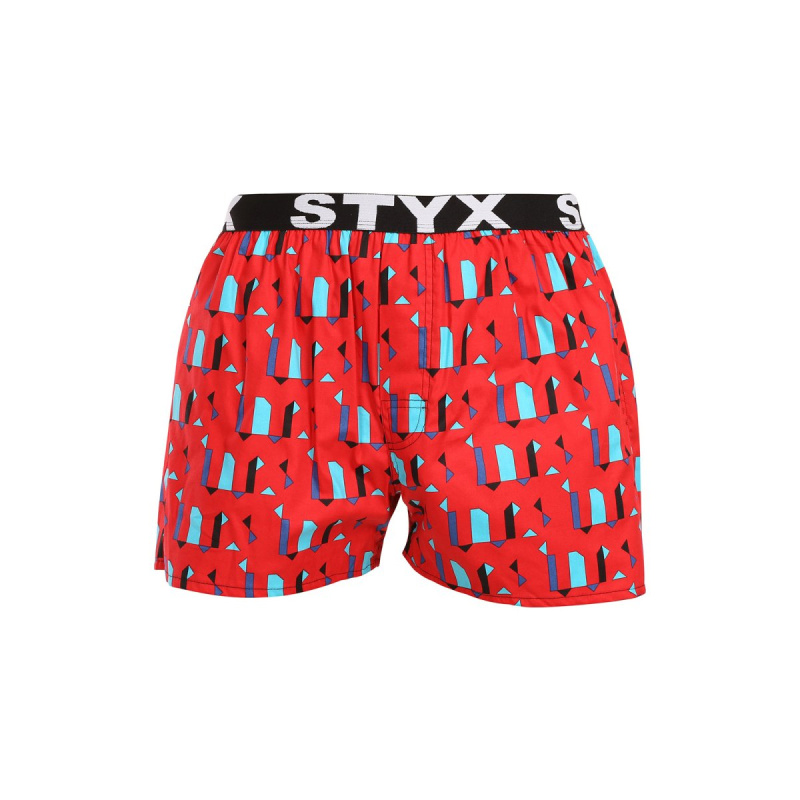 Pánské trenky Styx art sportovní guma obrazce (B1659) M, trenýrky