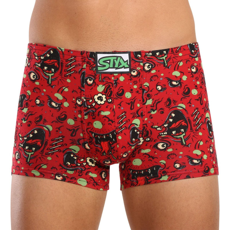 Pánské boxerky Styx art klasická guma zombie (Q1451) M, trenky / trenýrky
