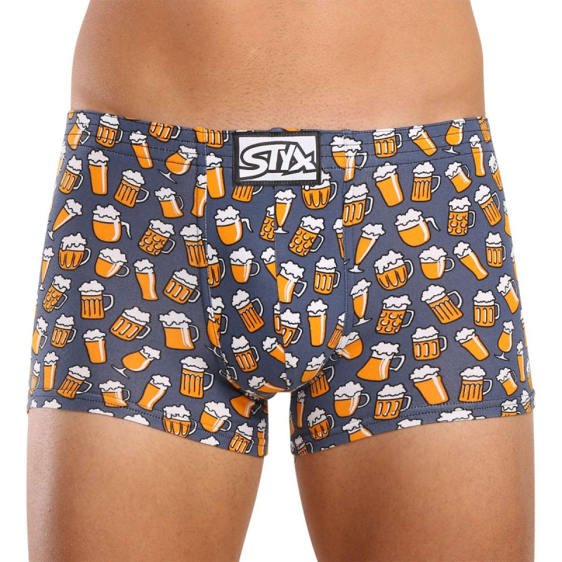 Pánské boxerky Styx art klasická guma pivo (Q1357) M, trenky / trenýrky