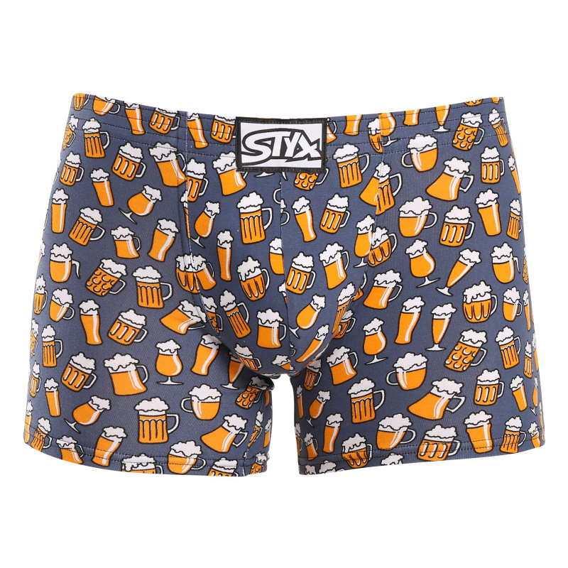 Pánské boxerky Styx long art klasická guma pivo (F1357) XL, trenky / trenýrky
