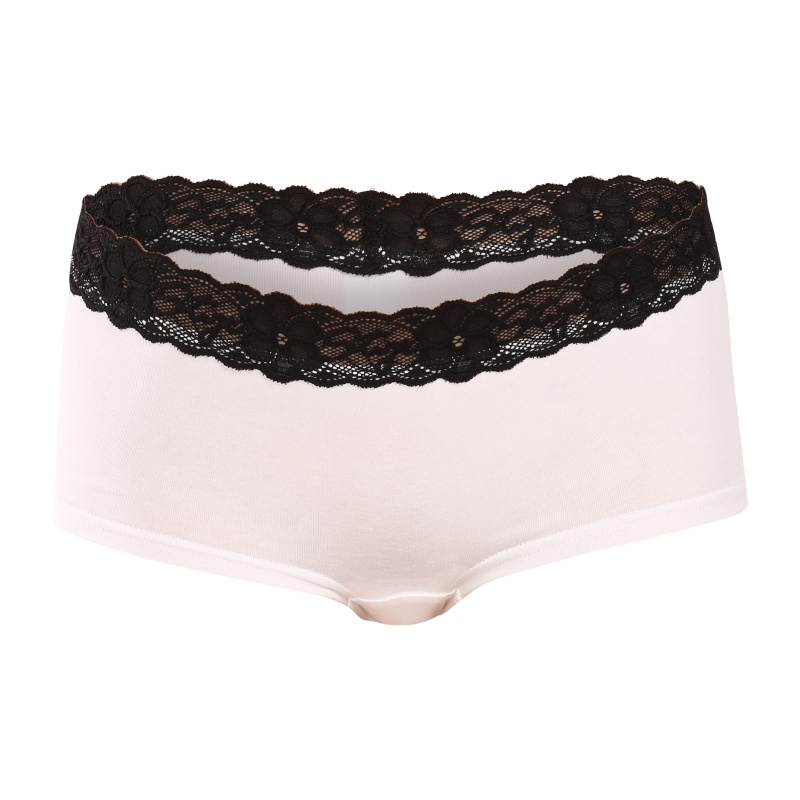 Dámské kalhotky Styx s nohavičkou bílé (INK1061) XL