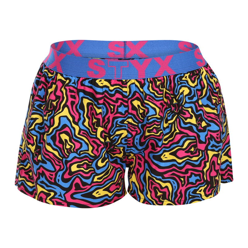 Dámské trenky Styx art sportovní guma mushrooms (T1550) L, trenýrky