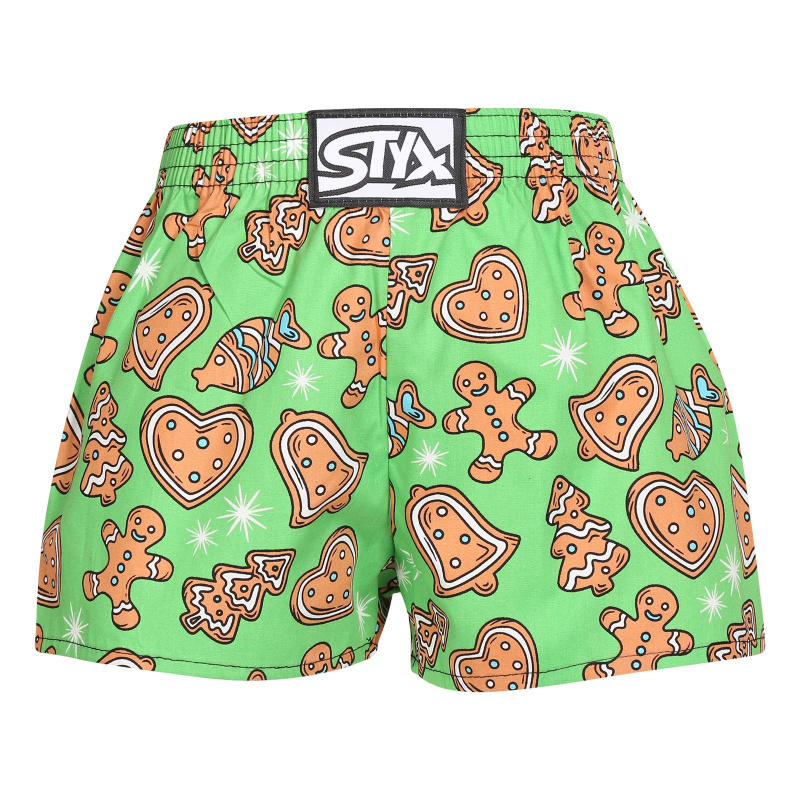 Dětské trenky Styx art klasická guma Vánoce perníčky (J1753) 12-14 let, trenýrky