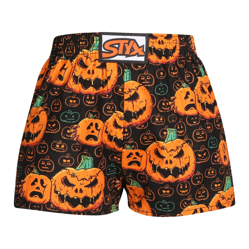 Dětské trenky Styx art klasická guma Halloween dýně (J1755) 4-5 let, trenýrky