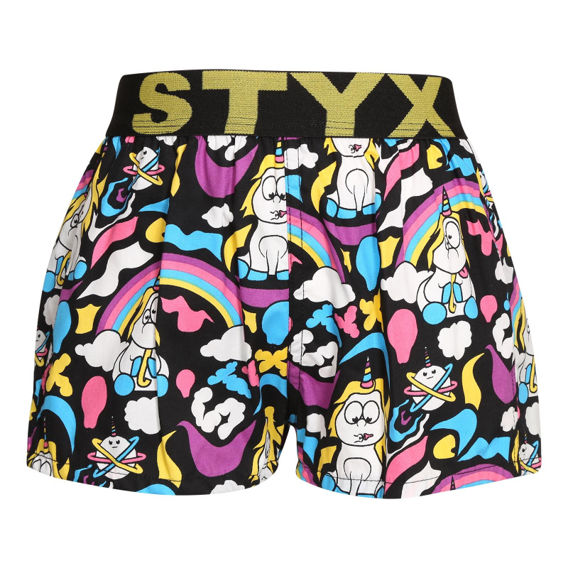 Dětské trenky Styx art sportovní guma unicorn (BJ1158) 12-14 let, trenýrky