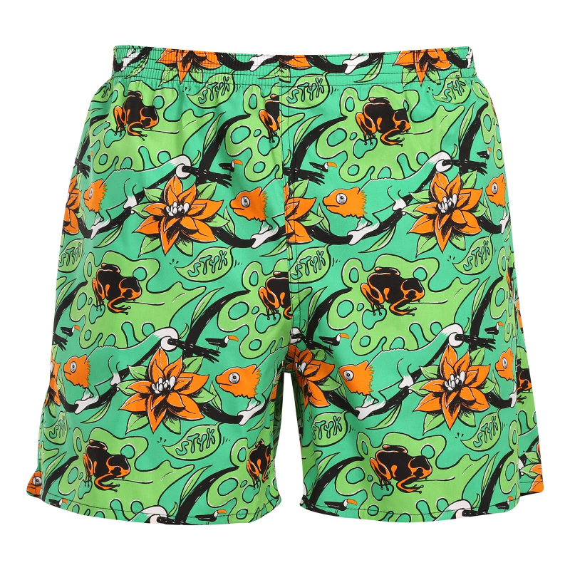 Pánské domácí trenky s kapsami Styx tropic (D1557) XXL, trenýrky