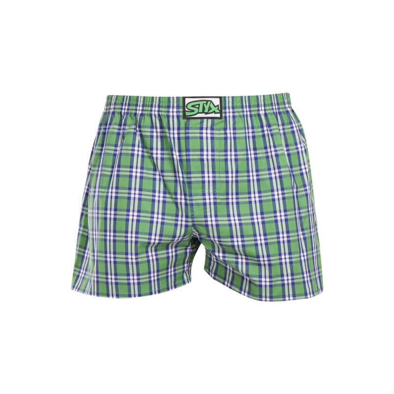 Pánské trenky Styx klasická guma vícebarevné (A202) L, trenýrky