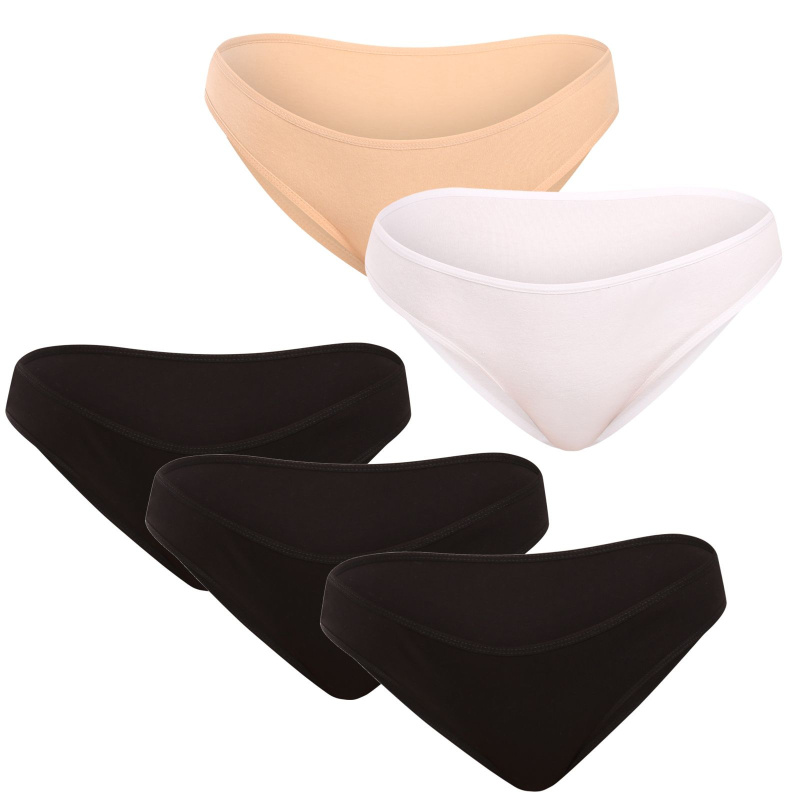 5PACK dámské kalhotky Nedeto vícebarevné (5NK004) M