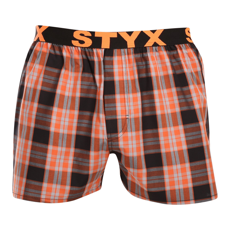 Pánské trenky Styx sportovní guma vícebarevné (B1026) M, trenýrky