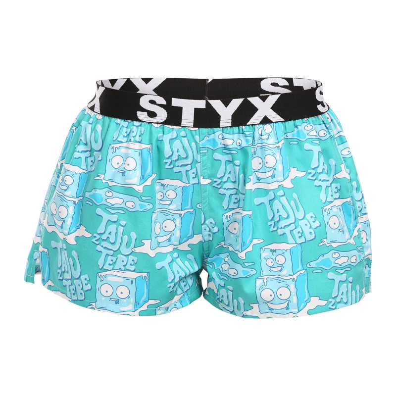Dámské trenky Styx art sportovní guma ledové kostky (T1657) M, trenýrky