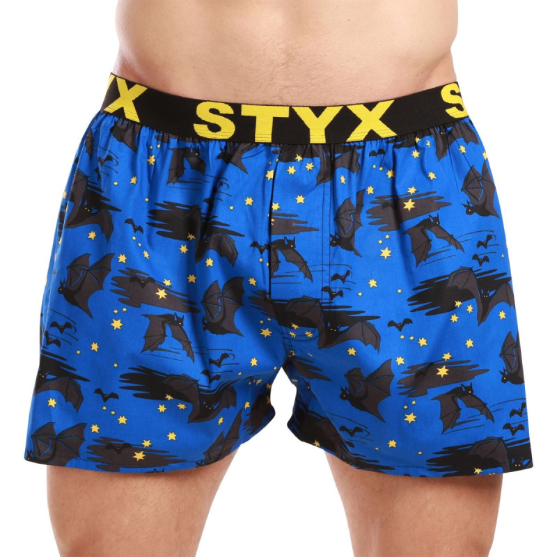 Pánské trenky Styx art sportovní guma netopýr (B1759) L, trenýrky