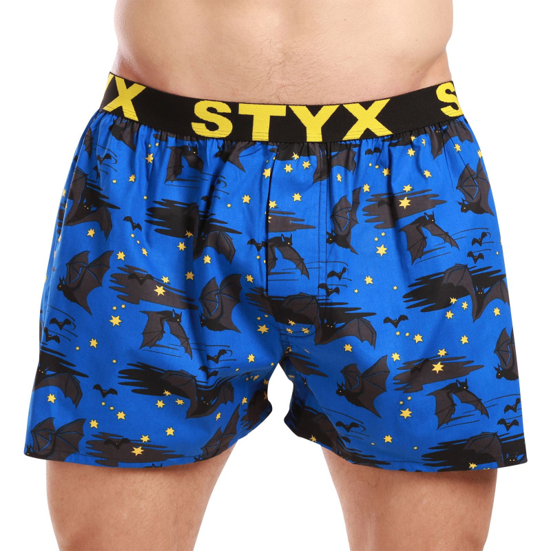 Pánské trenky Styx art sportovní guma netopýr (B1759) L, trenýrky