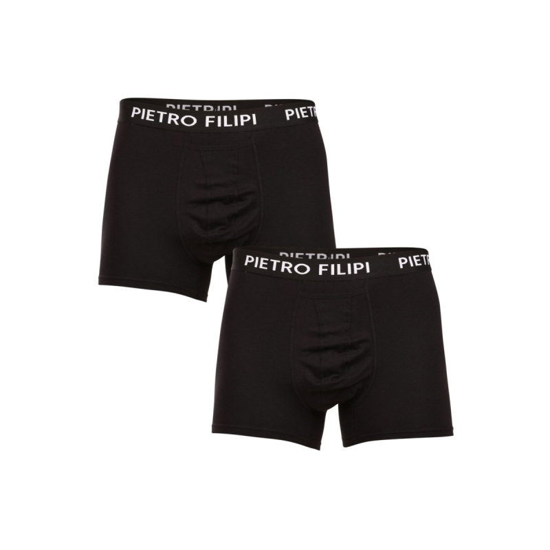 2PACK pánské boxerky Pietro Filipi balls holder černé (2BCL002) XL, trenky / trenýrky