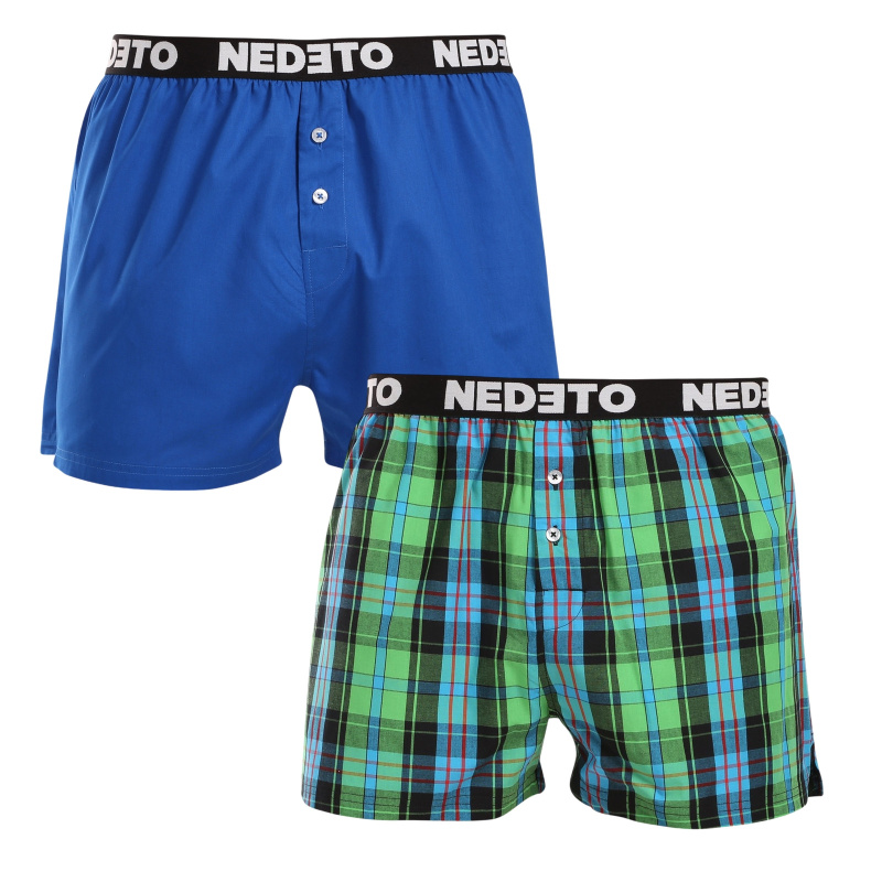 2PACK pánské trenky Nedeto vícebarevné (2NTC009) M, trenýrky