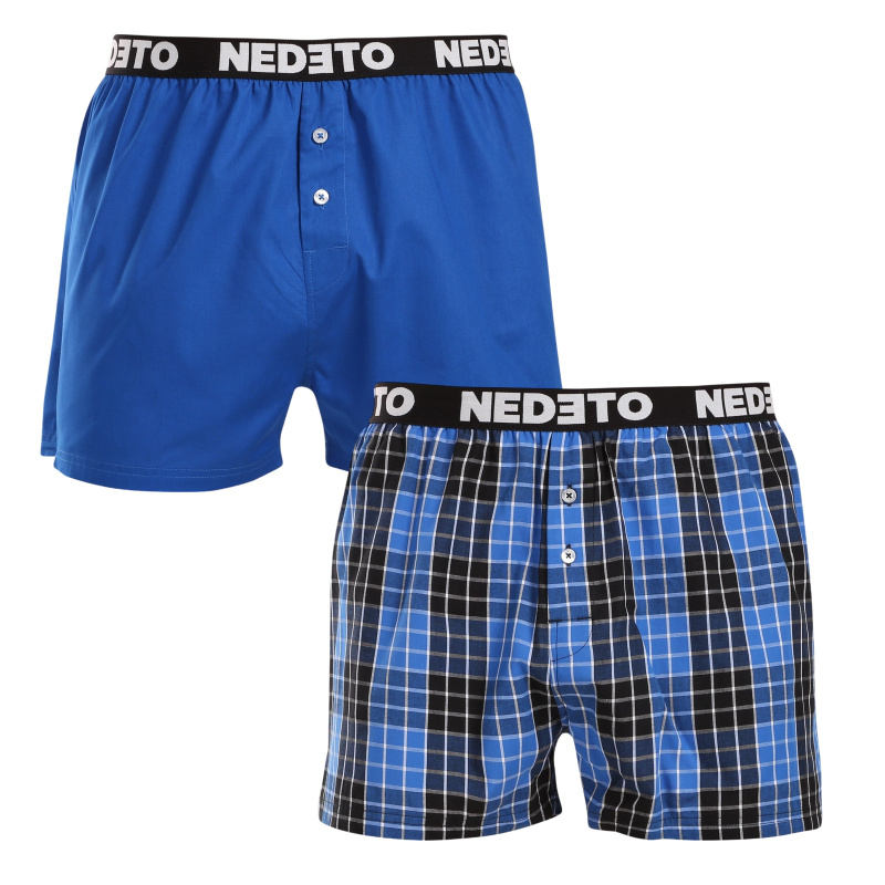 2PACK pánské trenky Nedeto vícebarevné (2NTC012) XL, trenýrky