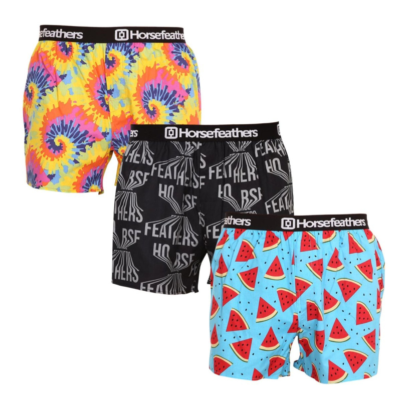 3PACK pánské trenky Horsefeathers Frazier vícebarevné (AM166BD34U) M, trenýrky