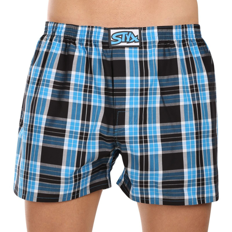 Pánské trenky Styx klasická guma nadrozměr vícebarevné (E1022) 3XL, trenýrky