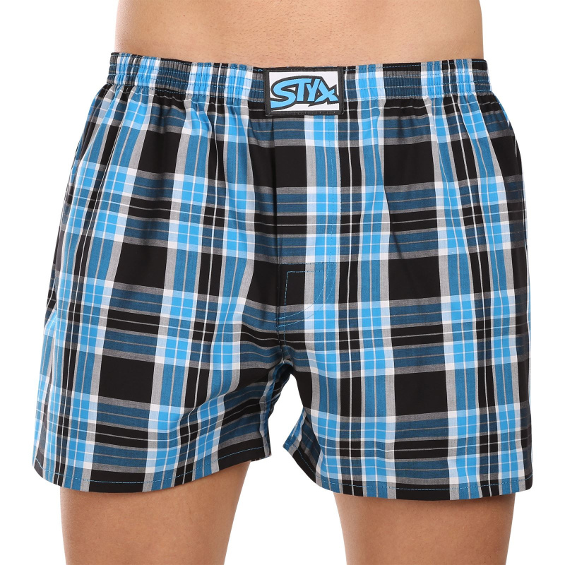 Pánské trenky Styx klasická guma nadrozměr vícebarevné (E1022) 3XL, trenýrky