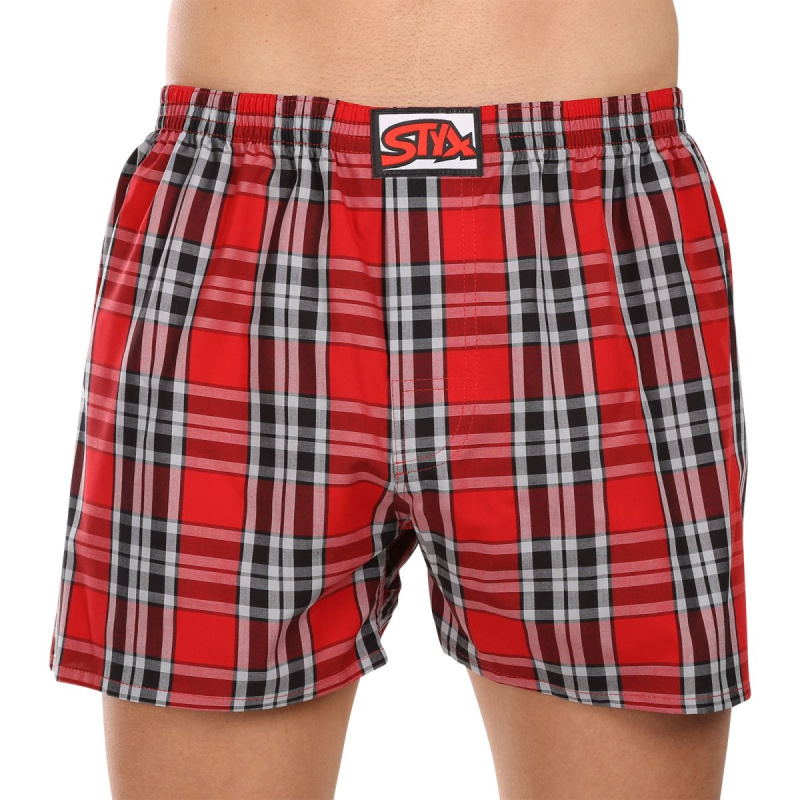 Pánské trenky Styx klasická guma nadrozměr vícebarevné (E1023) 3XL, trenýrky