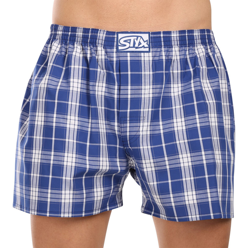 Pánské trenky Styx klasická guma nadrozměr vícebarevné (E1024) 3XL, trenýrky