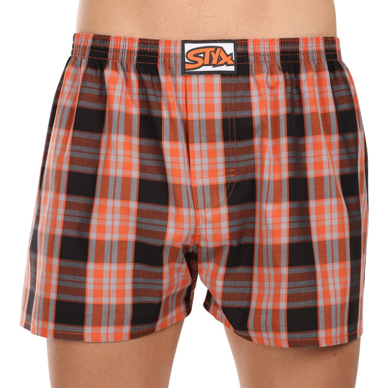Pánské trenky Styx klasická guma nadrozměr vícebarevné (E1026) 3XL, trenýrky