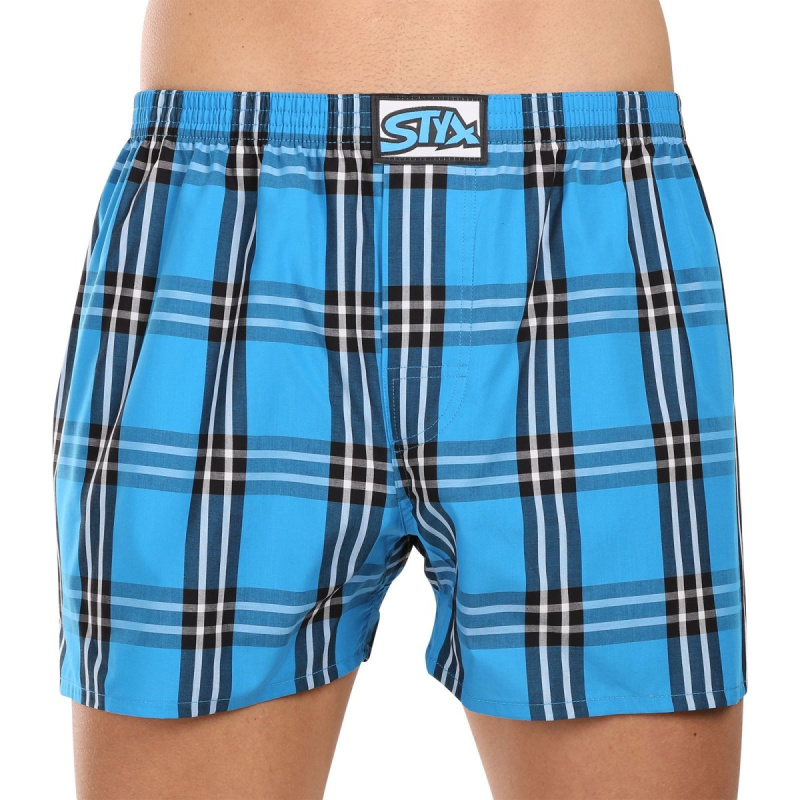 Pánské trenky Styx klasická guma nadrozměr vícebarevné (E1030) 3XL, trenýrky