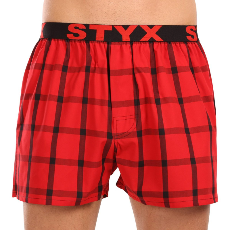 Pánské trenky Styx sportovní guma vícebarevné (B1031) L, trenýrky