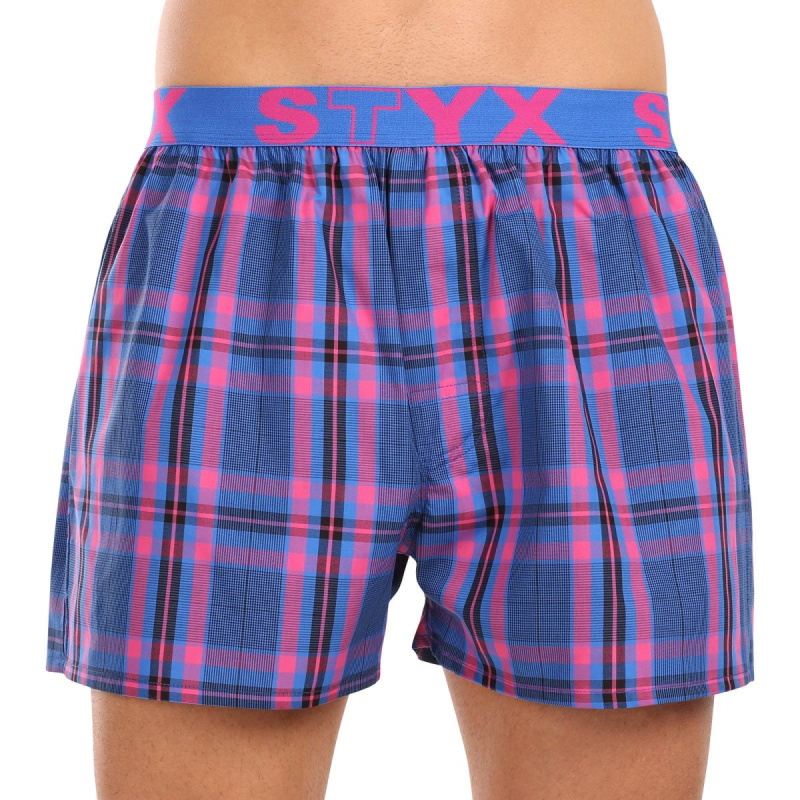 Pánské trenky Styx sportovní guma vícebarevné (B1032) M, trenýrky