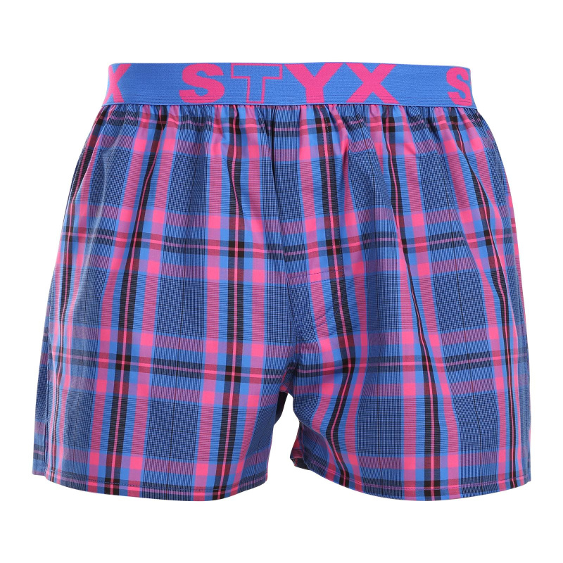 Pánské trenky Styx sportovní guma vícebarevné (B1032) M, trenýrky