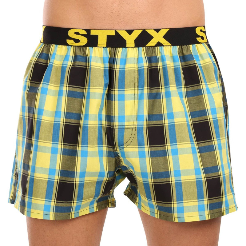 Pánské trenky Styx sportovní guma vícebarevné (B1033) XL, trenýrky