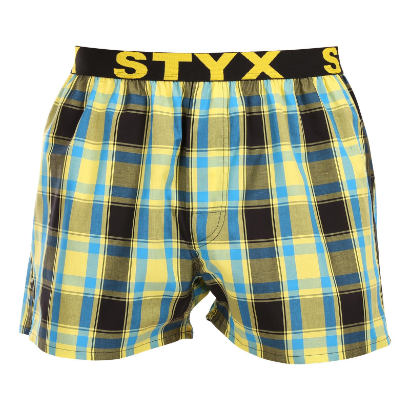 Pánské trenky Styx sportovní guma vícebarevné (B1033) L, trenýrky