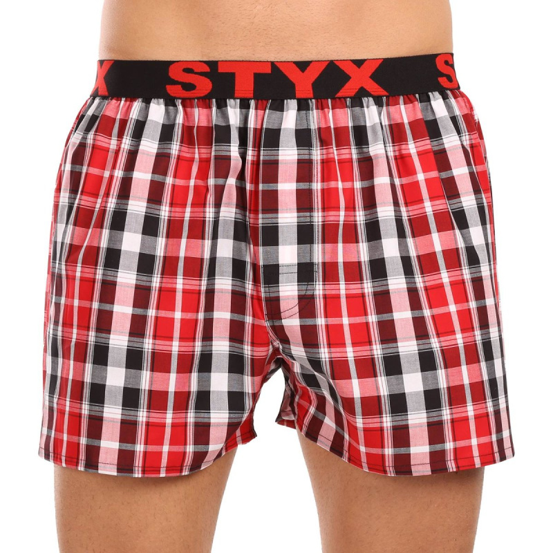 Pánské trenky Styx sportovní guma vícebarevné (B1035) XXL, trenýrky