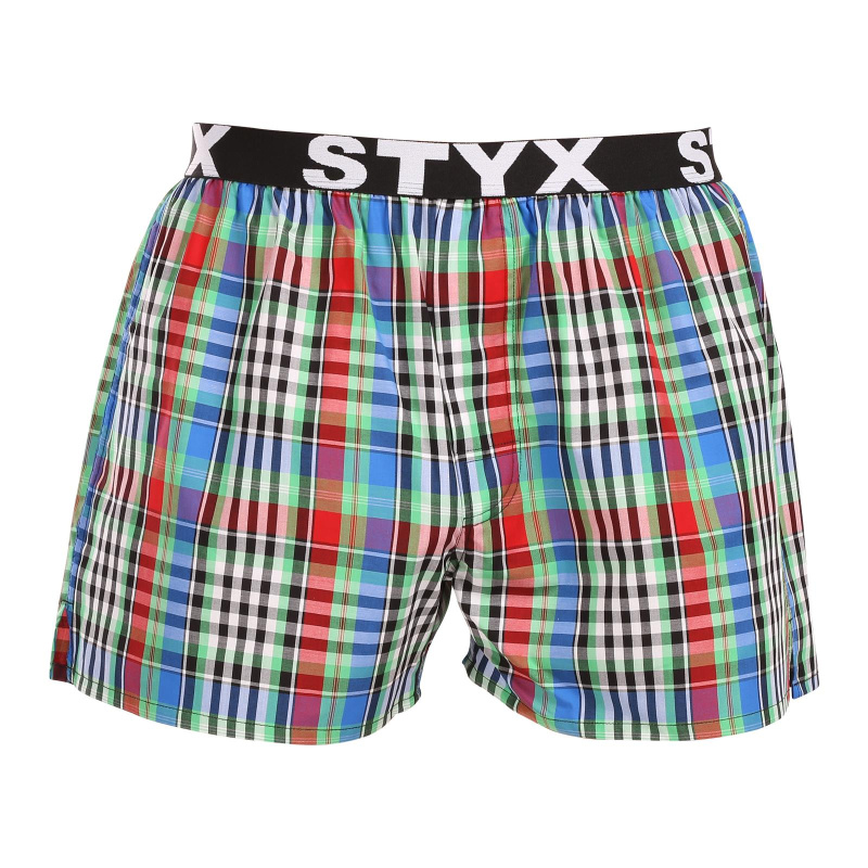 Pánské trenky Styx sportovní guma vícebarevné (B1036) XL, trenýrky