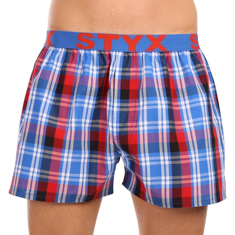 Pánské trenky Styx sportovní guma vícebarevné (B1037) XXL, trenýrky