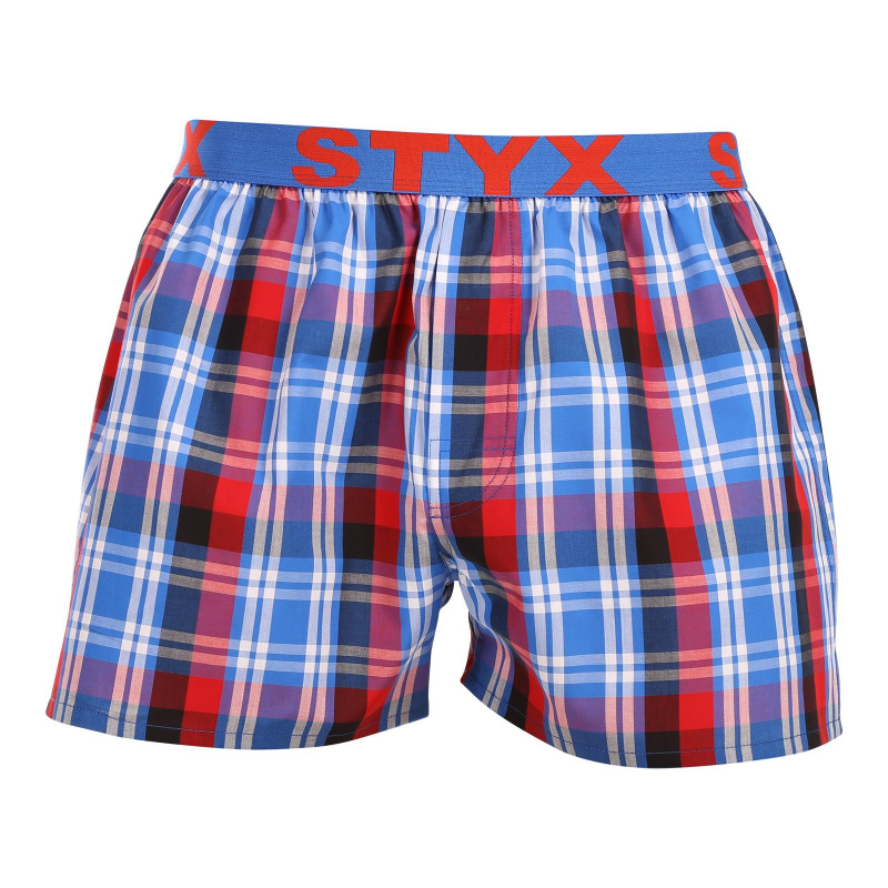 Pánské trenky Styx sportovní guma vícebarevné (B1037) L, trenýrky