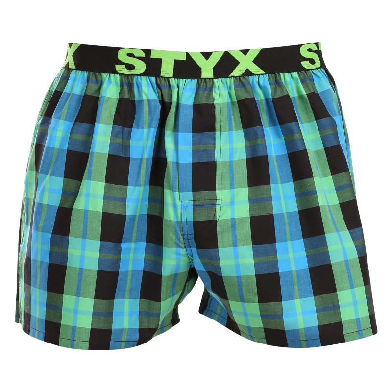 Pánské trenky Styx sportovní guma vícebarevné (B1038) L, trenýrky